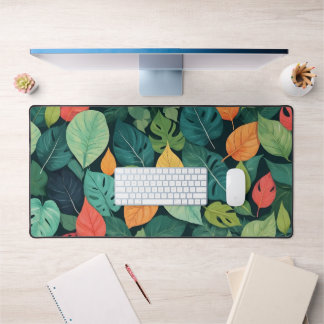 Mat du bureau de feuilles d'été