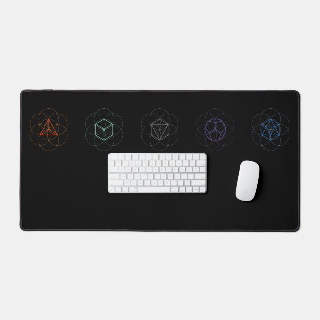 Mat du bureau de géométrie sacrée (Clavier et souris)