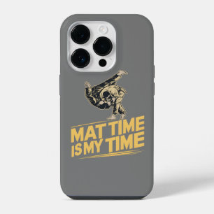 Mat Time is My Time Jiu Jitsu Mat Mastery BJJ iPhone 14 Pro Case