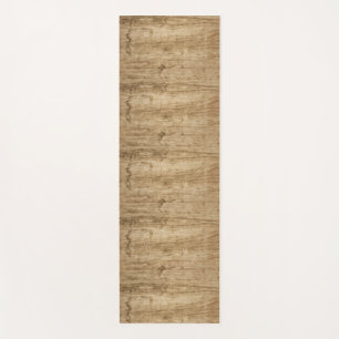 Mat with a wood pattern.