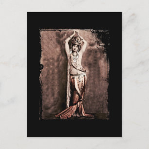 Mata Hari Belly Dancer Costume Postcard