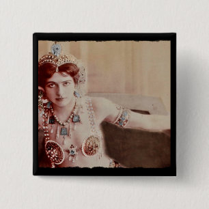 Mata Hari Harem Costume 2 Inch Square Button