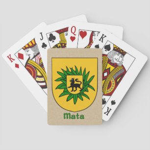 Mata Heraldic Shield Playing Cards