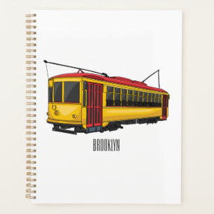 Mata trolley cartoon illustration planner