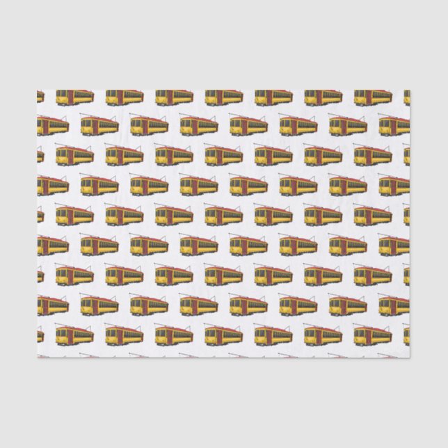 Mata trolley cartoon illustration tissue paper (Front)