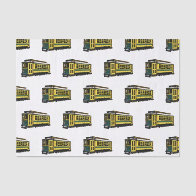 Mata trolley cartoon illustration tissue paper (Front)