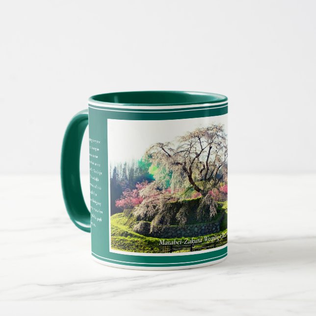 Matabei-Zakura Weeping Cherry Tree Mug (Front Left)