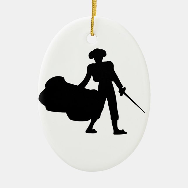 Matador Ceramic Ornament (Front)