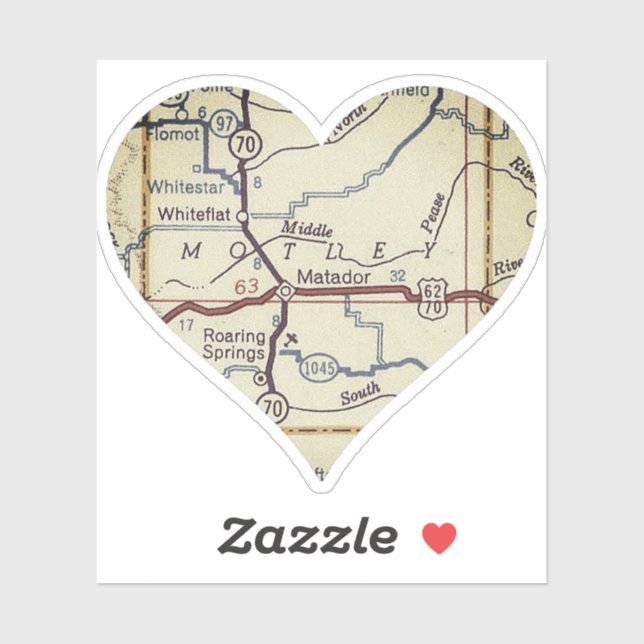 Matador TX Retro Map (Sheet)