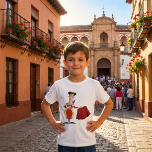 Matador with Red Cape Spanish Bullfighter T-Shirt