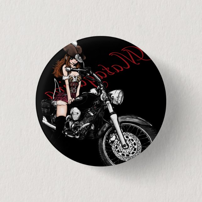 MATAGARINA ~Can Badge~ 1 Inch Round Button (Front)