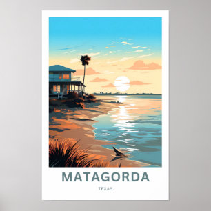 Matagorda Texas Travel Print