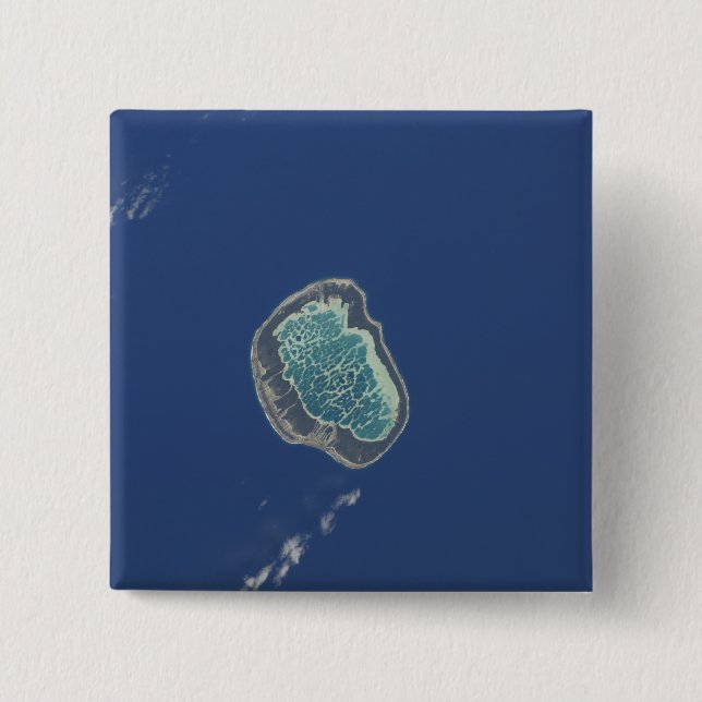 Mataiva Atoll, Tuamotu Archipelago 2 Inch Square Button (Front)