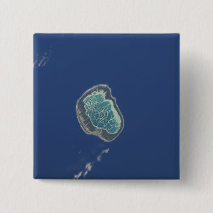 Mataiva Atoll, Tuamotu Archipelago 2 Inch Square Button