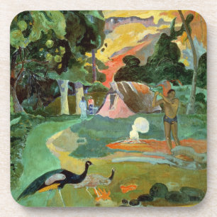 Matamoe or, Landscape with Peacocks, 1892 Coaster