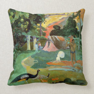 Matamoe or, Landscape with Peacocks, 1892 Throw Pillow