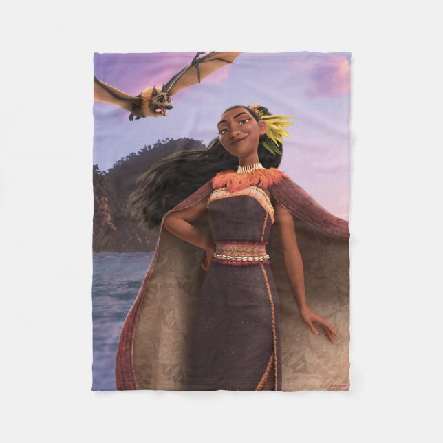 Matangi and Peka Fleece Blanket (Front)