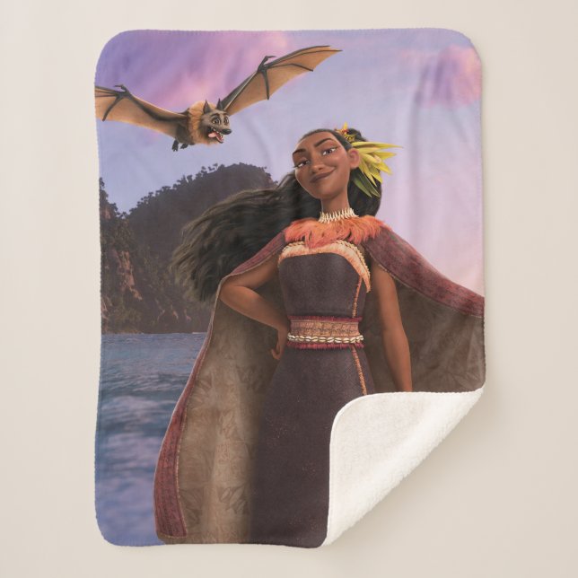 Matangi and Peka Sherpa Blanket (Front)