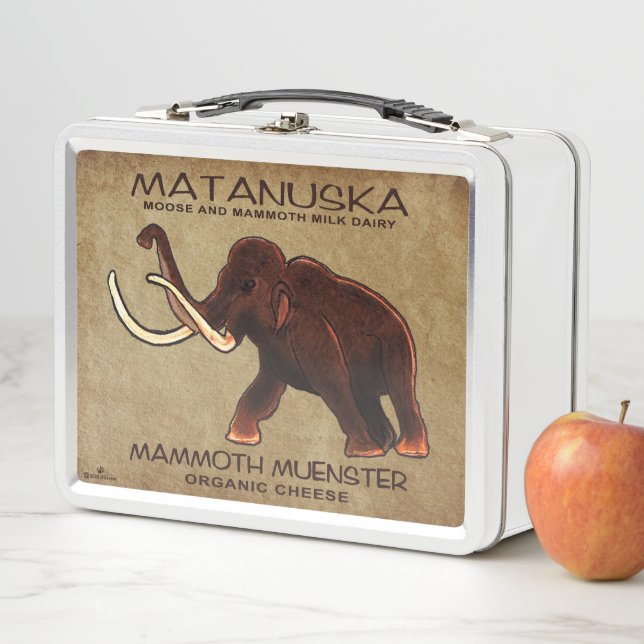 Matanuska Mammoth Muenster Cheese Metal Lunch Box (In Situ)