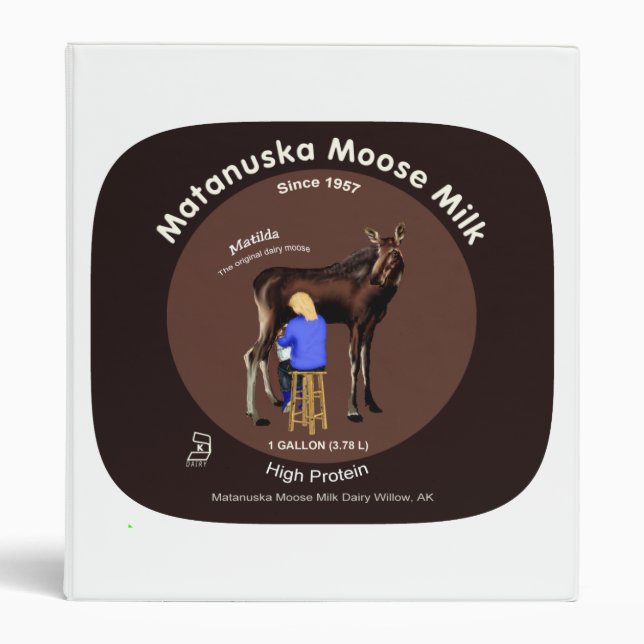Matanuska Moose Milk Binder (Front)