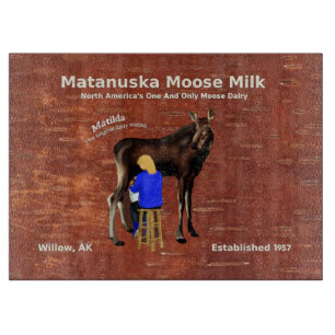 Matanuska Moose Milk Cutting Board