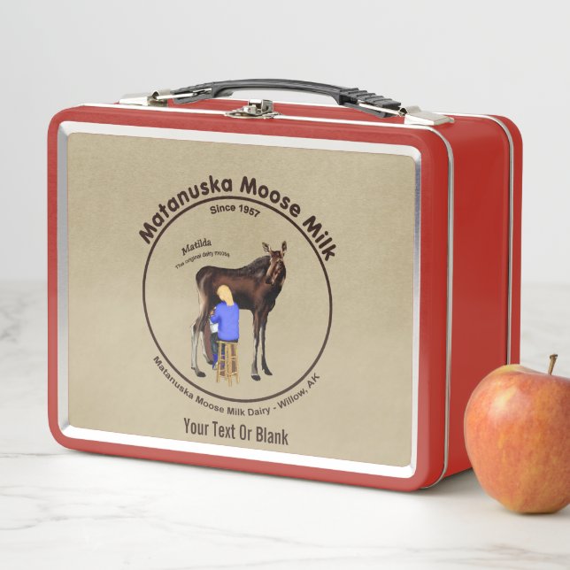 Matanuska Moose Milk Metal Lunch Box (In Situ)
