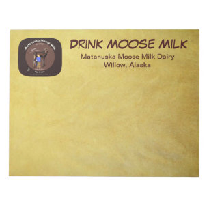 Matanuska Moose Milk Notepad