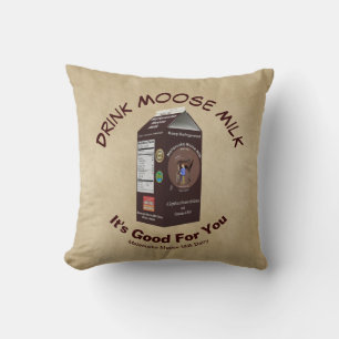 Matanuska Moose Milk Throw Pillow