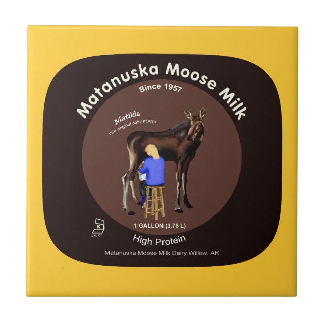 Matanuska Moose Milk Tile (Front)