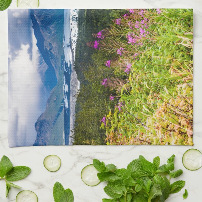 Matanuska Valley, Southcentral Alaska Kitchen Towel (Folded)