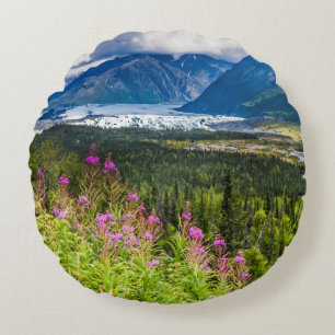 Matanuska Valley, Southcentral Alaska Round Pillow