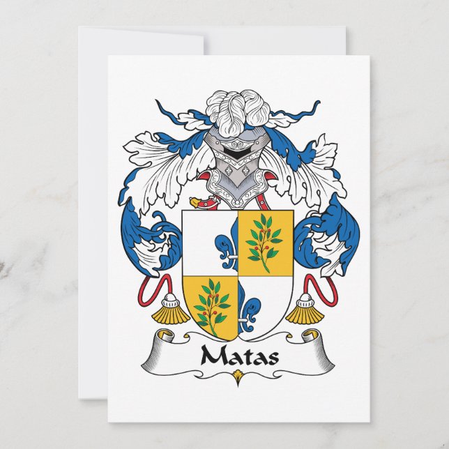 Matas Family Crest (Front)