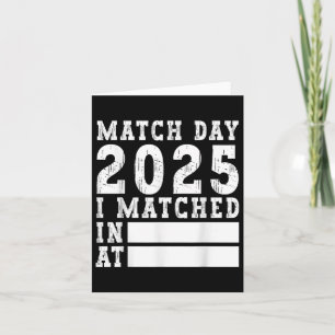 Match Day 2025 Medical School Residency Medicine P Card