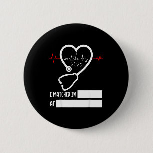 Match Day 2026 Future Doctor Physician Residency F 2 Inch Round Button