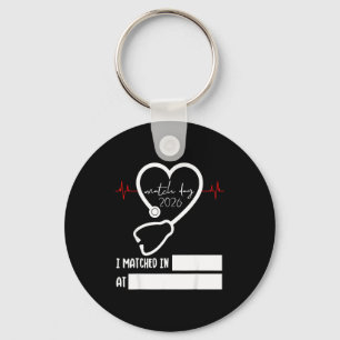 Match Day 2026 Future Doctor Physician Residency F Keychain
