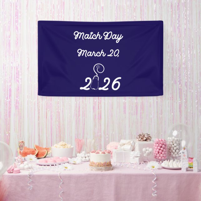 Match Day 2026 Medical Residency Celebration  Banner (Party)