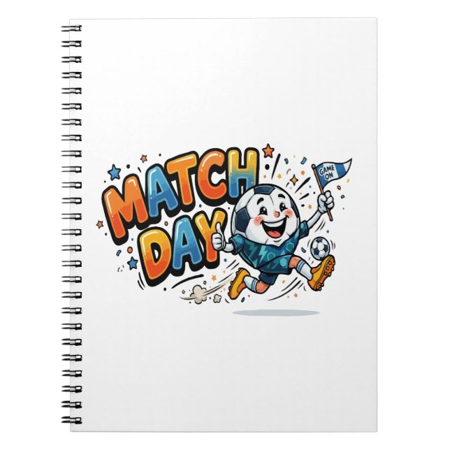 Match Day Fun Soccer Ball Notebook (Front)