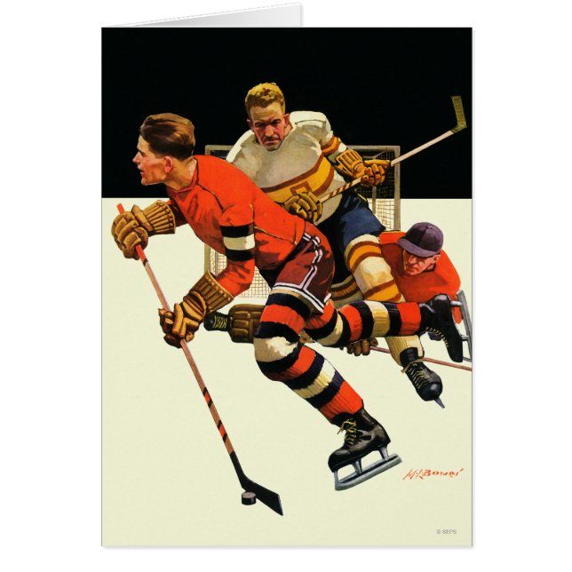Match de hockey sur glace (Devant)