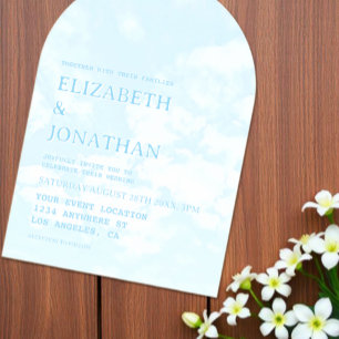 Match Made In Heaven Wedding Acrylic Invitations