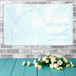Match Made In Heaven Wedding Banner