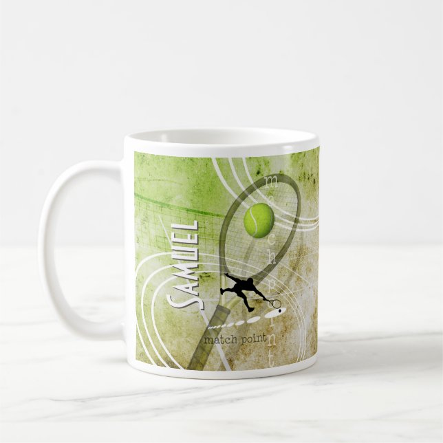 Match Point II men's tennis Coffee Mug (Left)