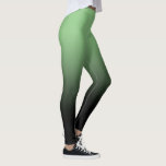 Matcha Black Ombre Leggings<br><div class="desc">A simple ombre pattern,  gradient colour fade from matcha green to black.</div>