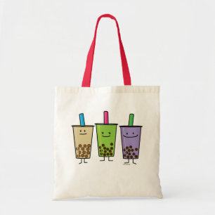 Matcha boba tea green drink milk Taro tapioca Tote Bag
