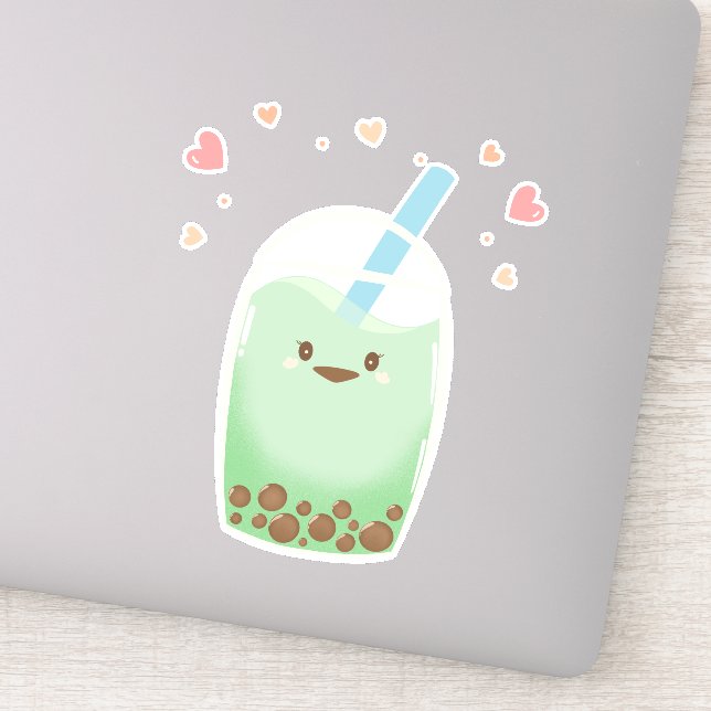 Matcha bubble tea (Detail)