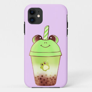 Matcha Bubble Tea Milk Tea Frog iPhone 11 Case