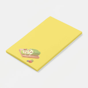 Matcha Cake Roll Illustration Post-it Notes