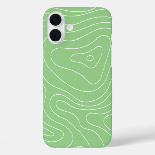 Matcha Contour Flow iPhone 16 Plus Case