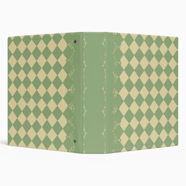 Matcha Cookie Chequerboard Binder (Background)