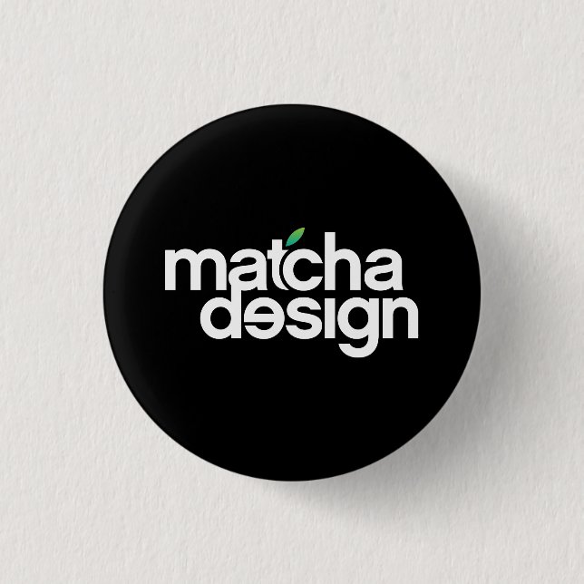 Matcha Design Button (Front)