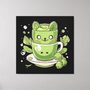 matcha green tea canvas print